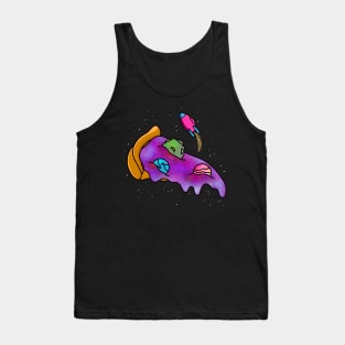 Outer Space Pizza Tank Top